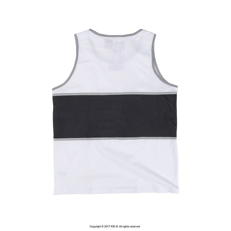 KID ® 色塊拼接背心 黑/白