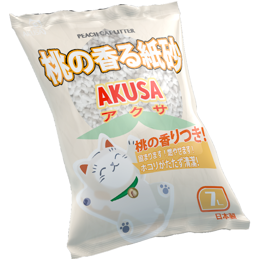 🇯🇵 $68/包.日本AKUSA 香桃紙砂 7L