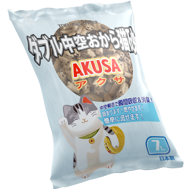 Akusa 雙通豆腐砂．7L