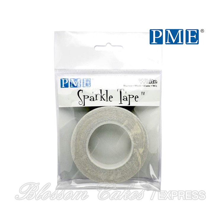 PME Sparkle Tape - White w/ Silver Sparkle