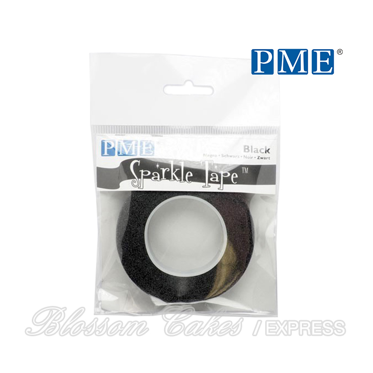 PME Sparkle Tape - Black w/ Silver Sparkle
