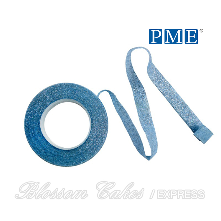 PME Sparkle Tape - Pale Blue w/ Silver Sparkle