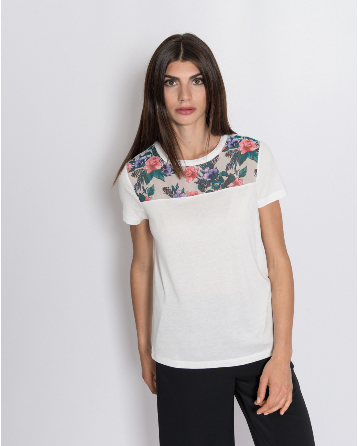 【silvian-heach】春天花園拼接短袖T恤