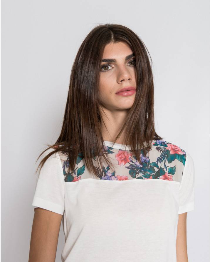 【silvian-heach】春天花園拼接短袖T恤