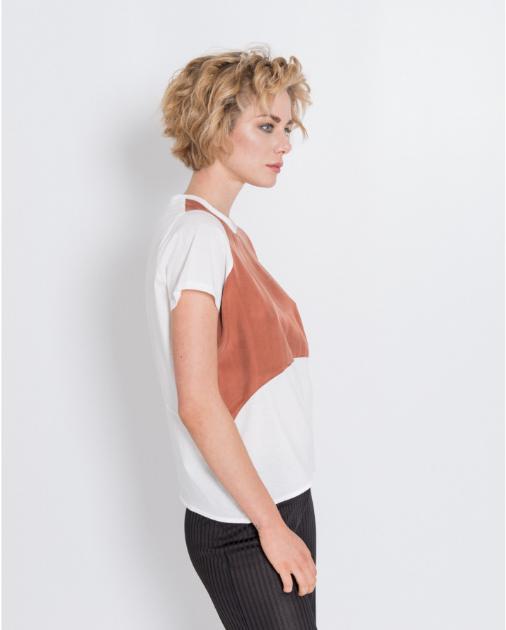 【silvian-heach】雙色剪接短袖T恤