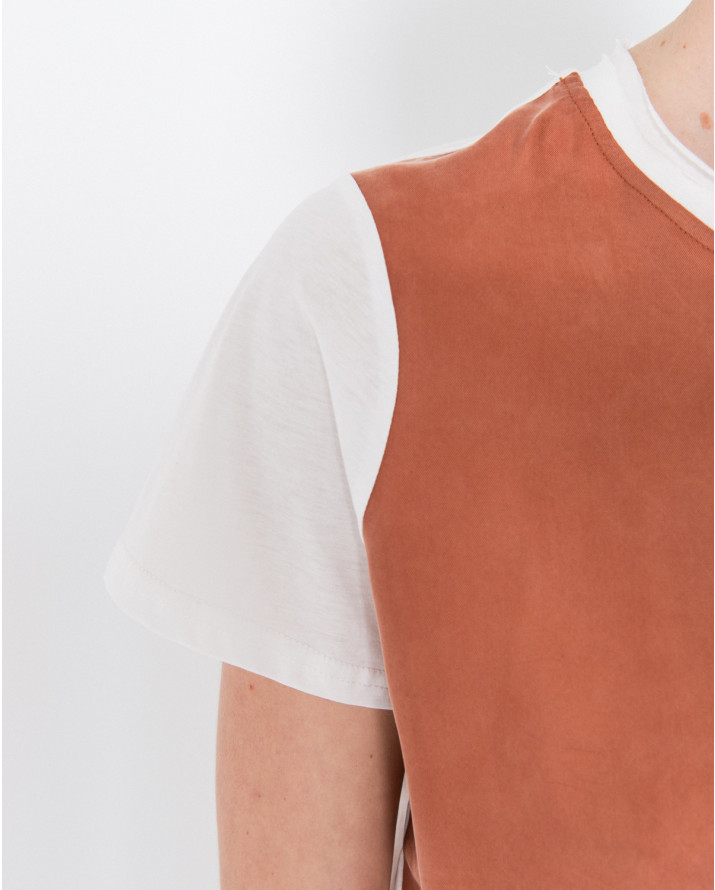 【silvian-heach】雙色剪接短袖T恤