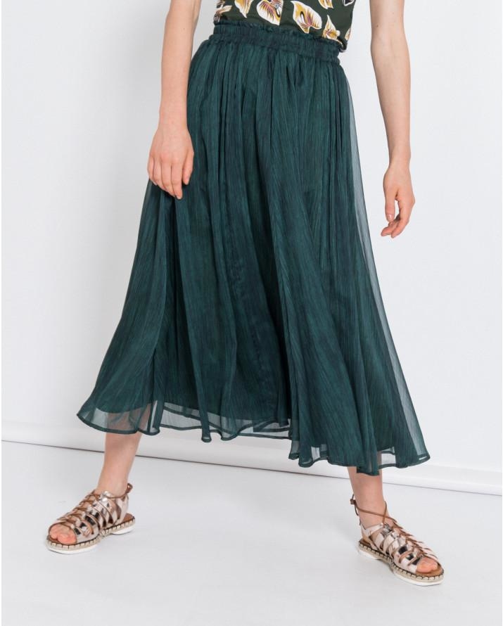 【silvian-heach】紗質細摺長裙