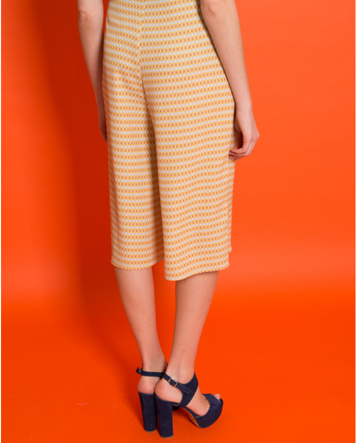 【silvian-heach】黃色花紋及膝褲