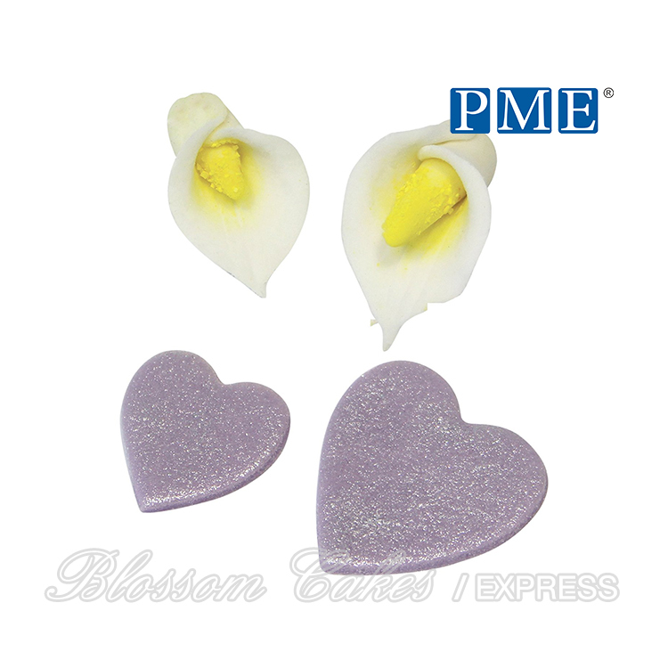 PME Stainless Steel Heart / Arum Lily Cutters, Set of 3