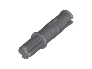 11214 Technic, Axle Pin 3L with Friction Ridges Lengthwise and 1L Axle