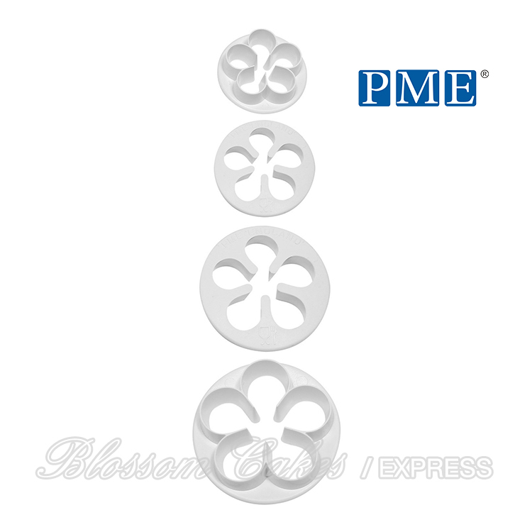 PME 5 Petal Cutters, S/M/L/XL Sizes, Set of 4