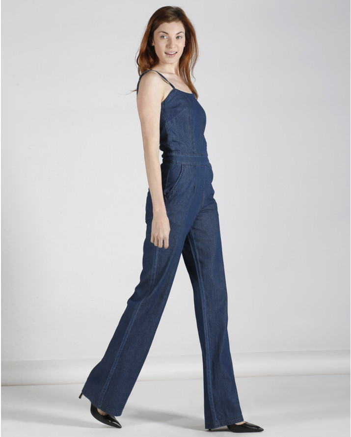 【silvian-heach】細肩帶牛仔連身褲