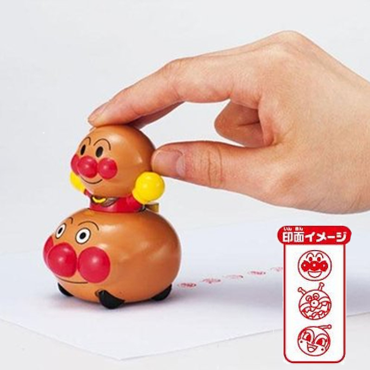日本麵包超人Anpanman 造型滾輪印章玩具