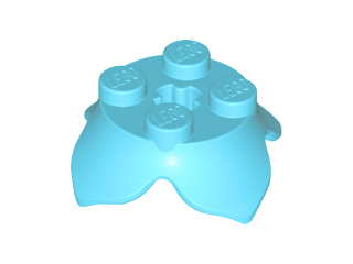 15469 Brick, Round 2 x 2 with 4 Petals Base and Axle Hole