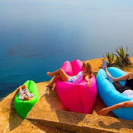 秒速充氣懶人戶外充氣床（黑色／紫色／粉紅／藍色／綠色 / 黃色）