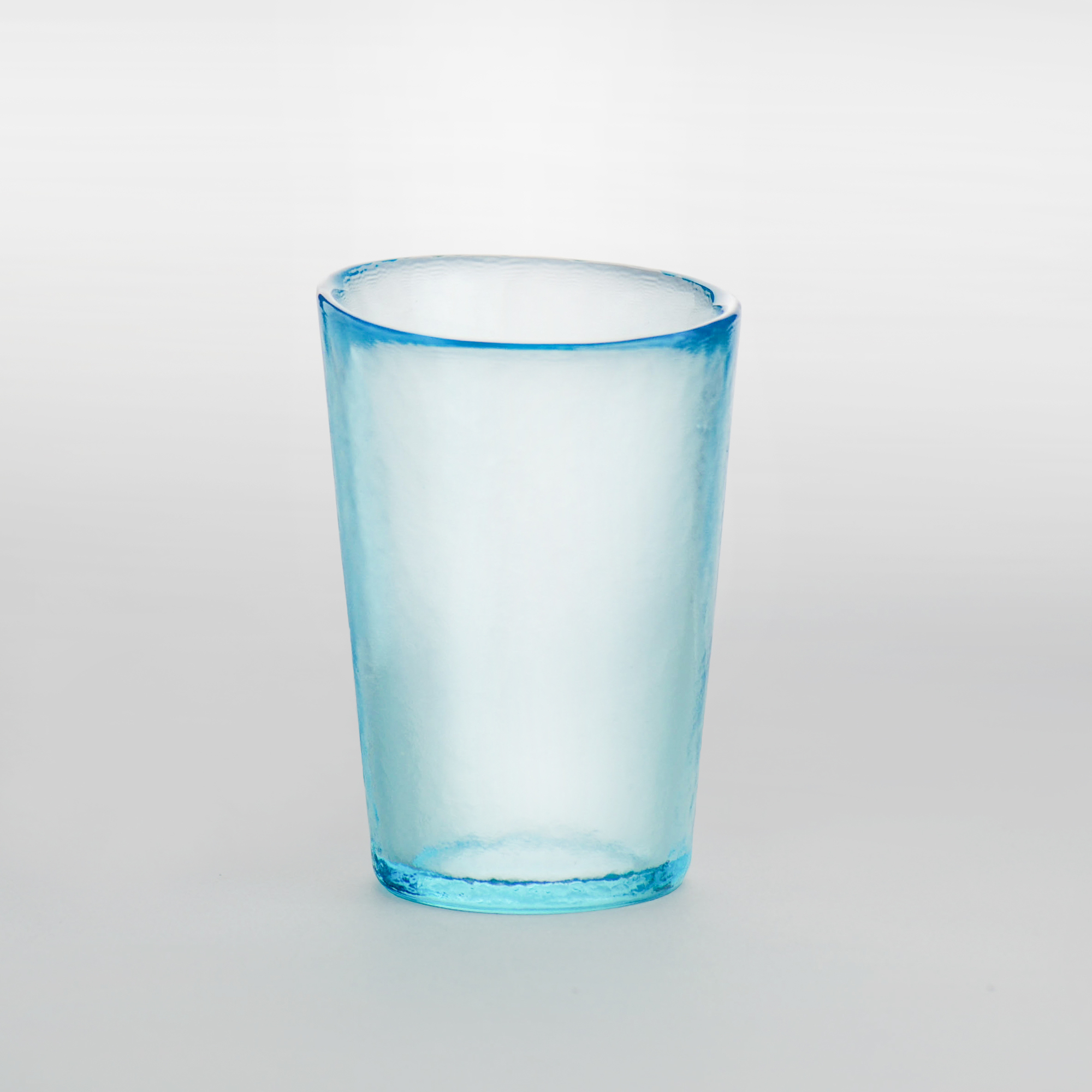 手感玻璃杯(高)-水波藍