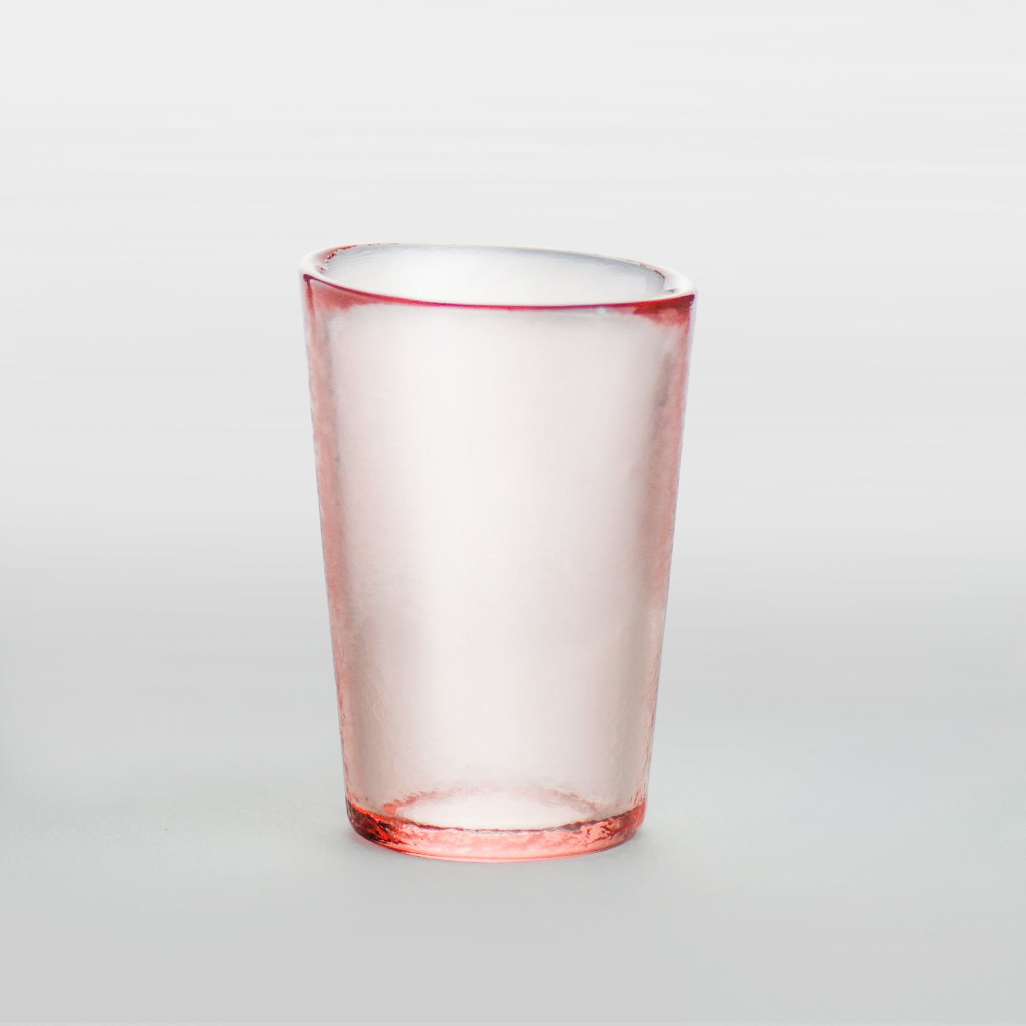 手感玻璃杯(高)-暖櫻粉
