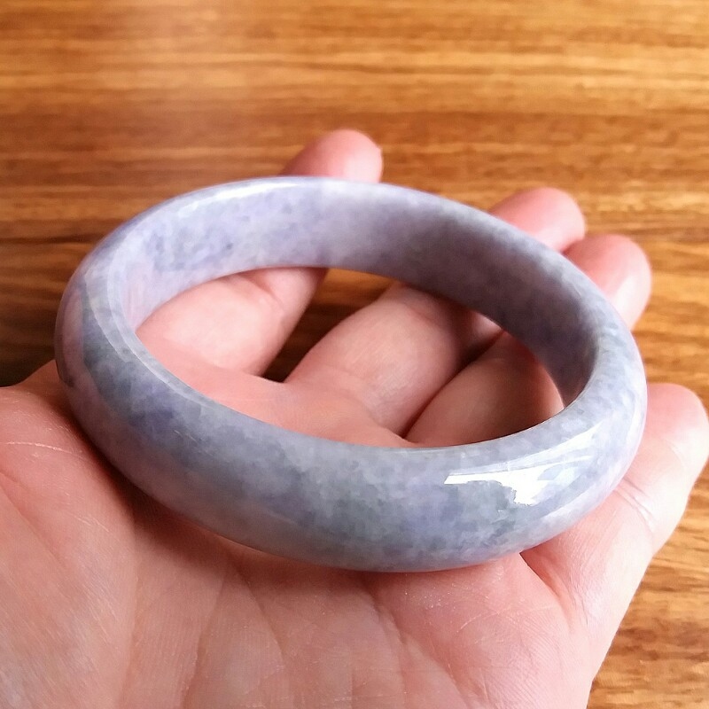 J412 糯種紫羅蘭玉鐲 59mm (1.58)