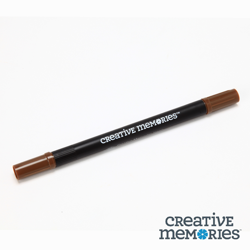 進口Creative Memories (CM) - 安全相本專用筆 | 雙頭棕色  #CM646219