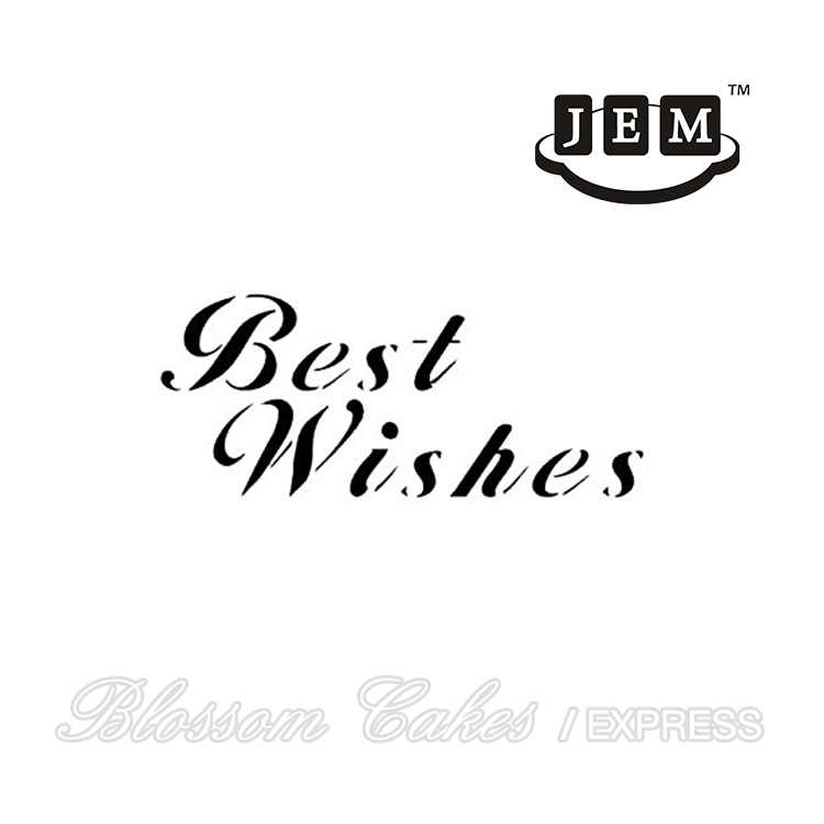 JEM Best Wishes Stencil