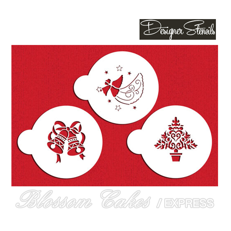Designer Stencils - Christmas Cookie, Set of 3