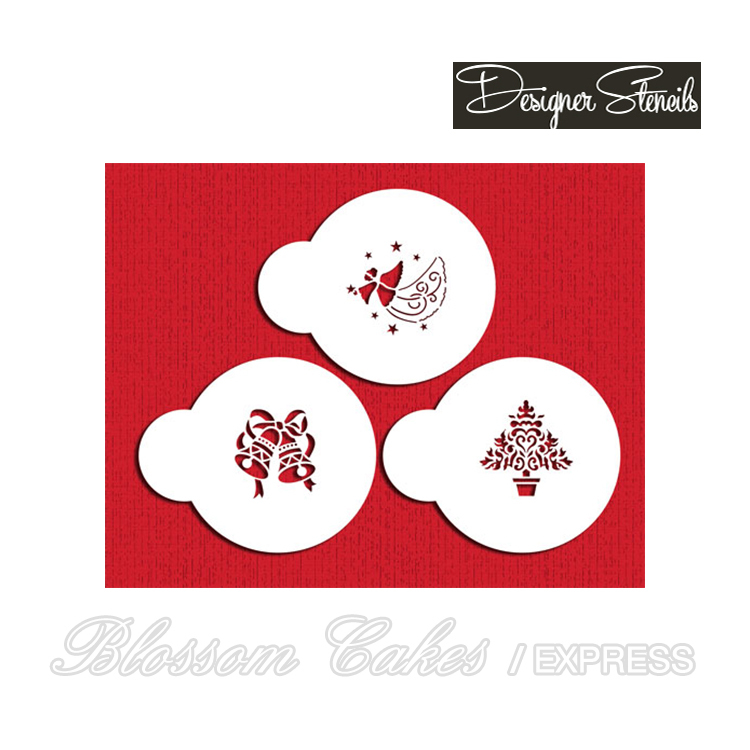 Designer Stencils - Mini Christmas, Set of 3
