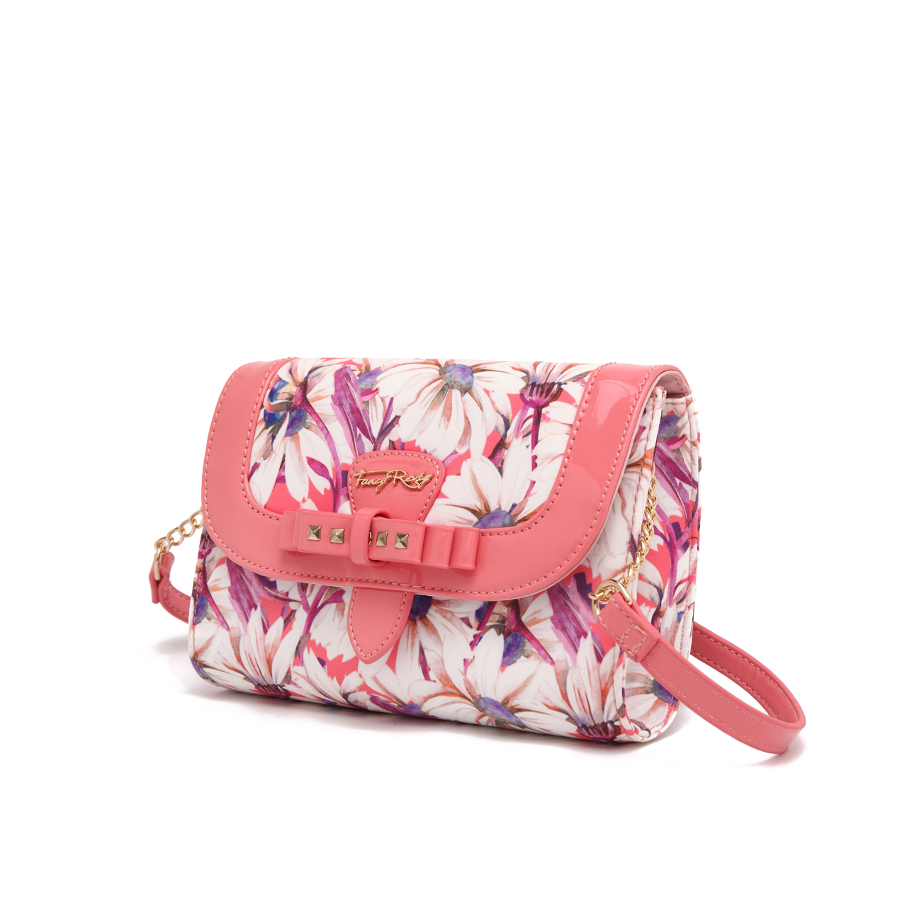 Fancy Romance Flower Printed Shoulder Bag