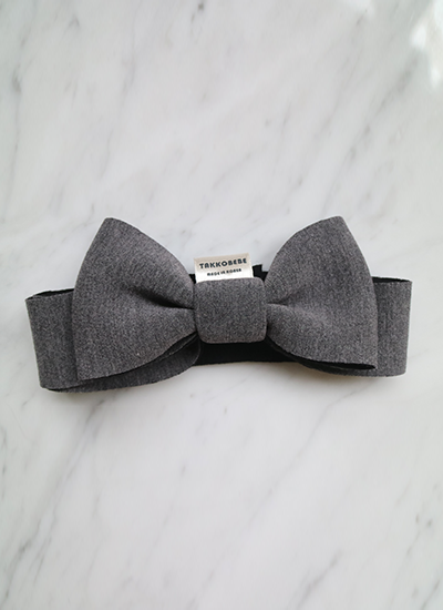[現貨] TakkoBebe寶寶基本髮帶(深灰色)