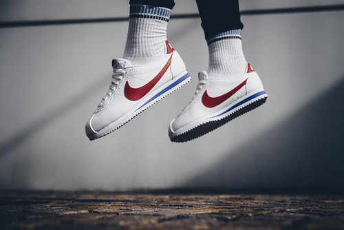 cortez shoes red and blue