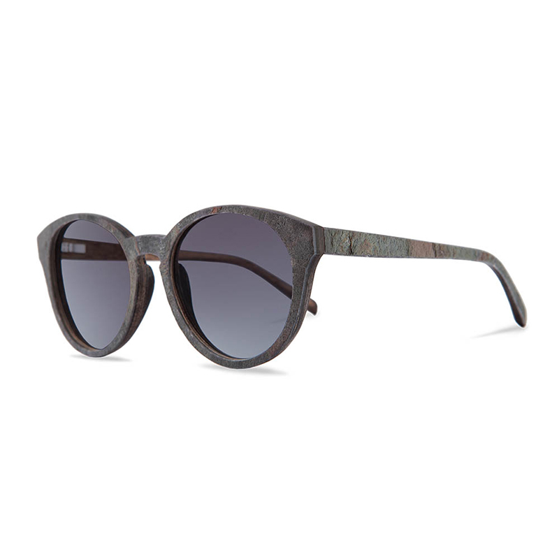 原木太陽眼鏡-Leopold-玫瑰岩/漸層灰鏡片