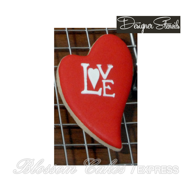 Designer Stencils - Love, Set of 4