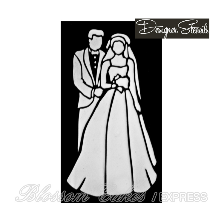 Designer Stencils - Bride and Groom