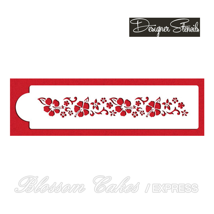 Designer Stencils - Hibiscus Side