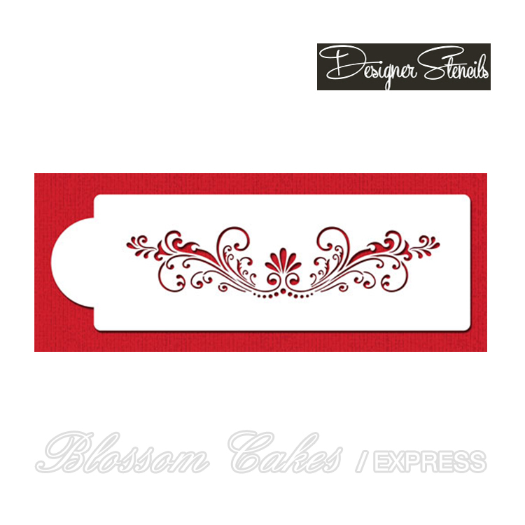 Designer Stencils - Fleur de Lis Side Tier 2