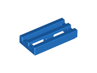 2412b Tile, Modified 1 x 2 Grille with Bottom Groove / Lip