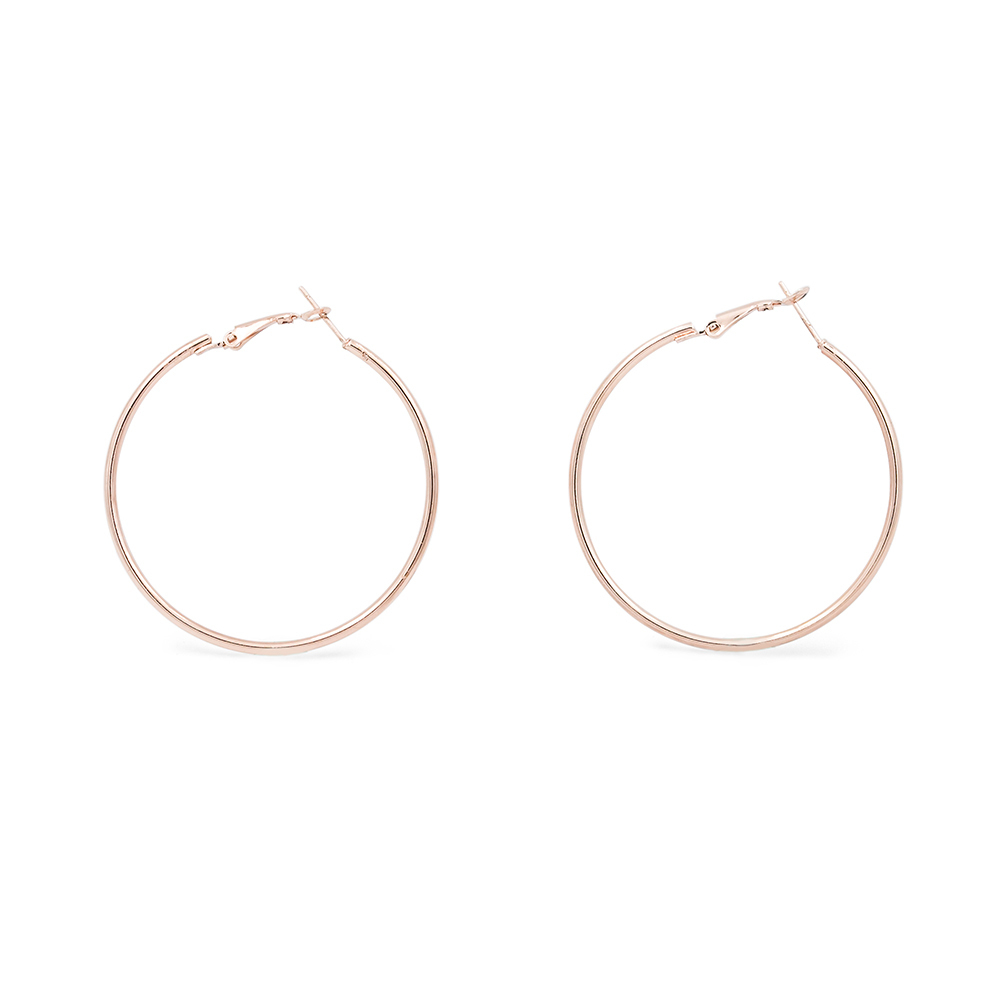 霧面 圈圈 鋼針 耳環