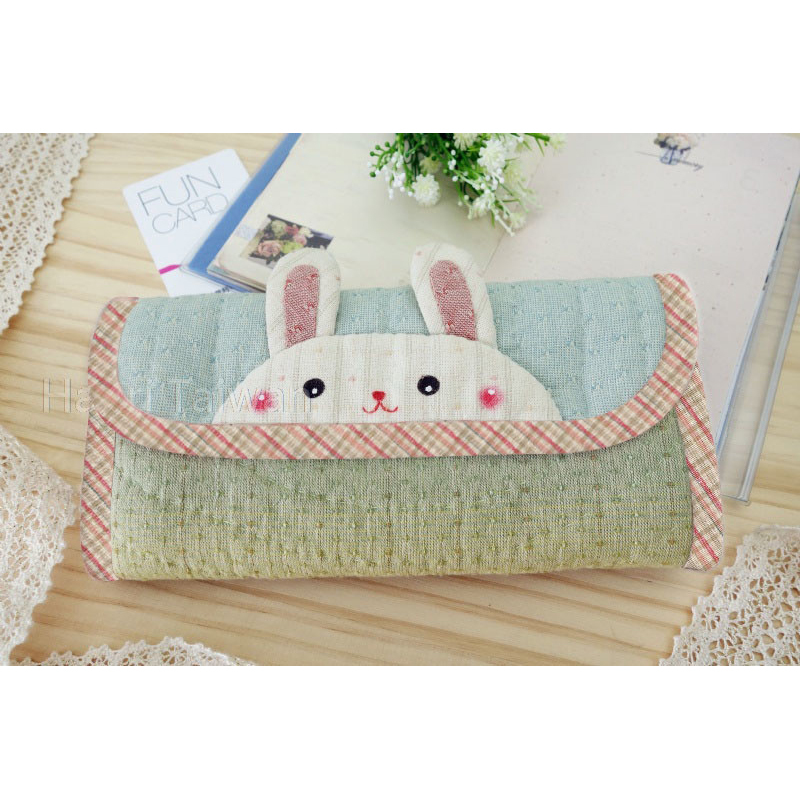 販售原尺寸【紙型+說明書】(俏比兔長夾)