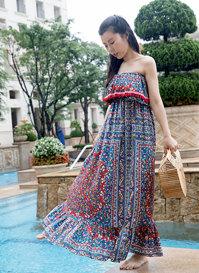 [現貨]平口流蘇球球長洋