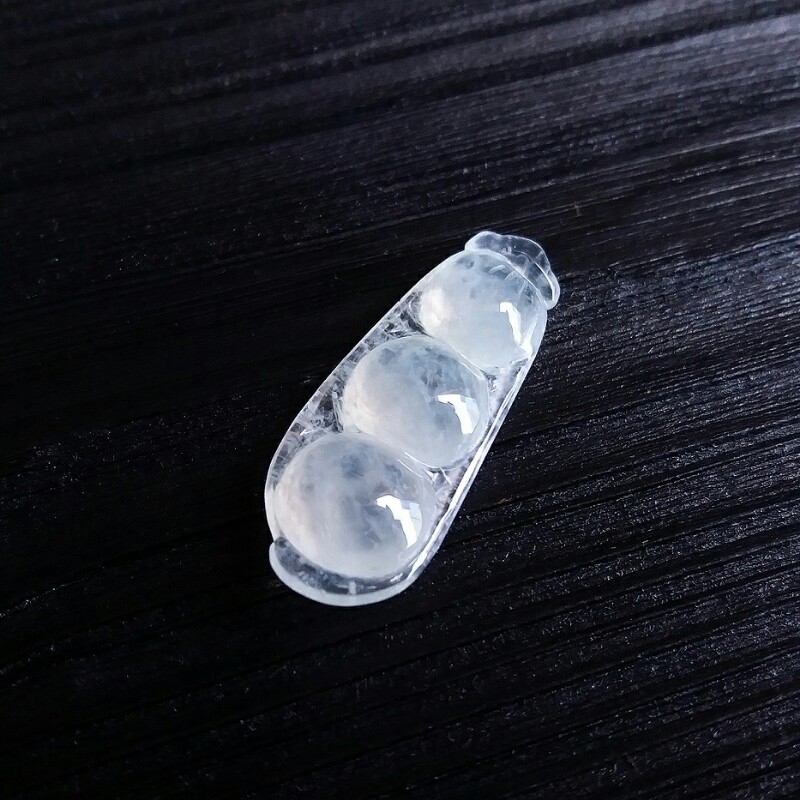 JK485 冰白翡四季豆(福豆)吊墜