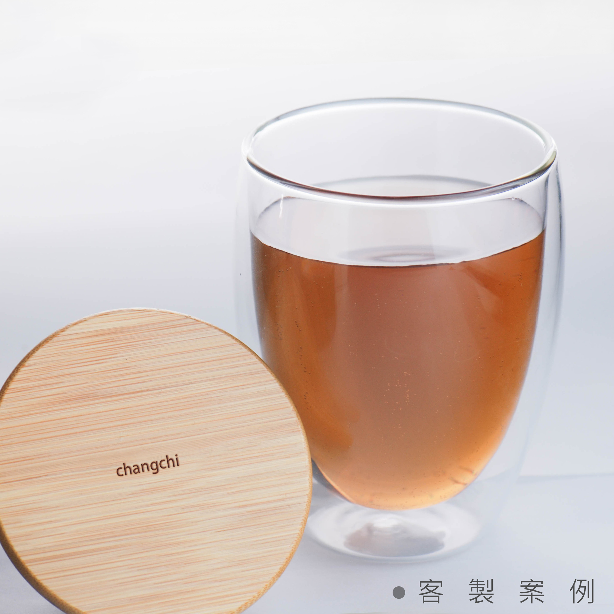 竹蓋雙層杯