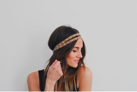 髮帶穿搭造型 髮帶變化怎麼綁 歐美波希米亞