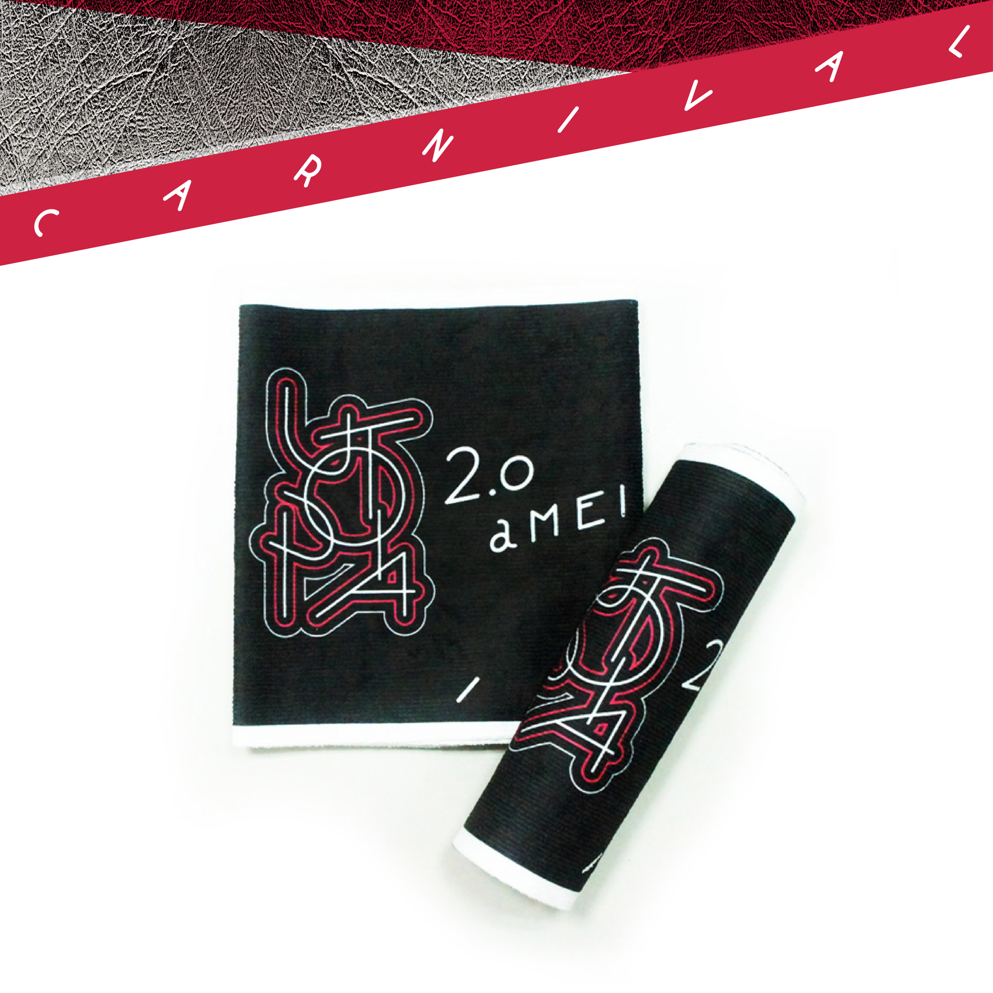 張惠妹 烏托邦2.0慶典 LOGO黑潮毛巾