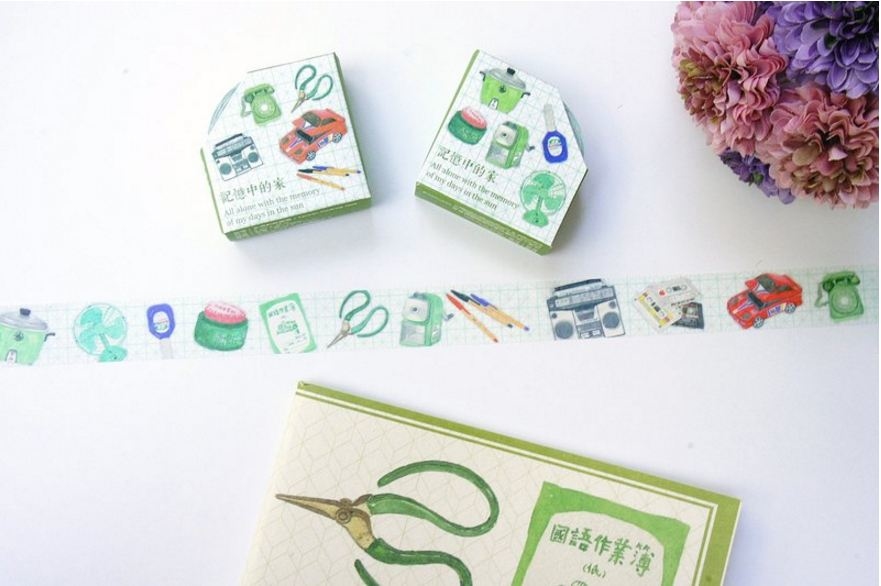 針線球_記憶中的家_紙膠帶