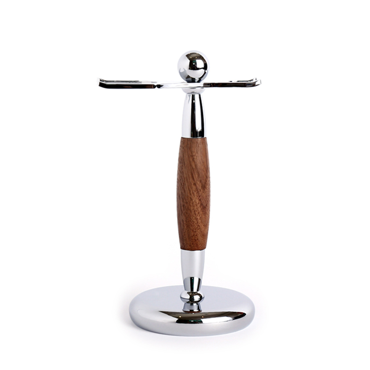 Grand Manner 刮鬍刀收納架 / 刮鬍刷架（胡桃木）