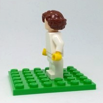 11256 Minifig, Hair Female Short, Wavy with Side Part