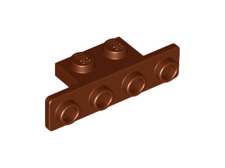 2436b Bracket 1 x 2 - 1 x 4 with Rounded Corners