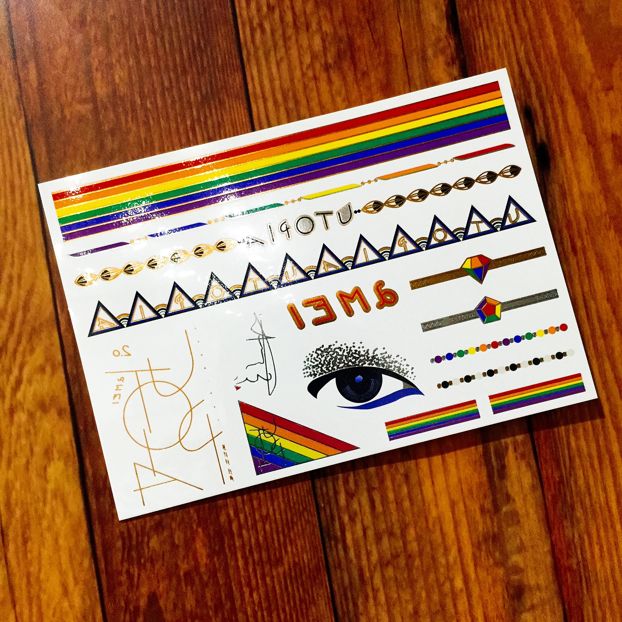 張惠妹 烏托邦2.0慶典 刺青貼紙