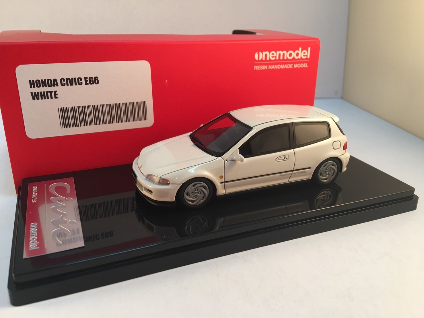 OneModel 本田Honda Civic EG6 White 1/43 樹酯車