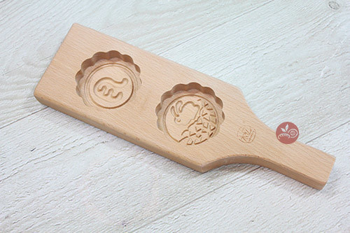 櫸木月餅木印