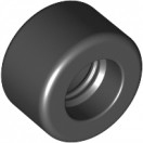 30028 Black Tire 14mm D. x 9mm Smooth Small Wide Slick